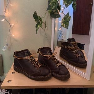 Brown Hiking Boots - Doc Martens
